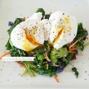 Vegetable Poached Eggs