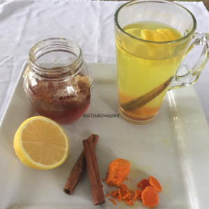 Turmeric honey tea