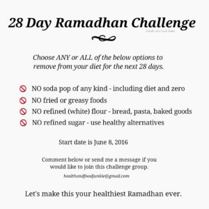 28 Day Ramadhan Challenge