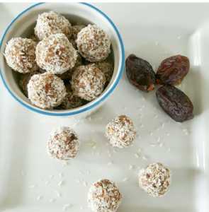 Almond, Date And Chia Energy Balls