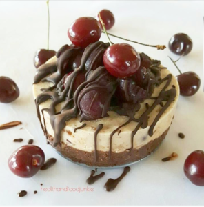 dark chocolate cherry ice cream cake